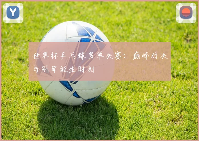 世界杯乒乓球男单决赛：巅峰对决与冠军诞生时刻